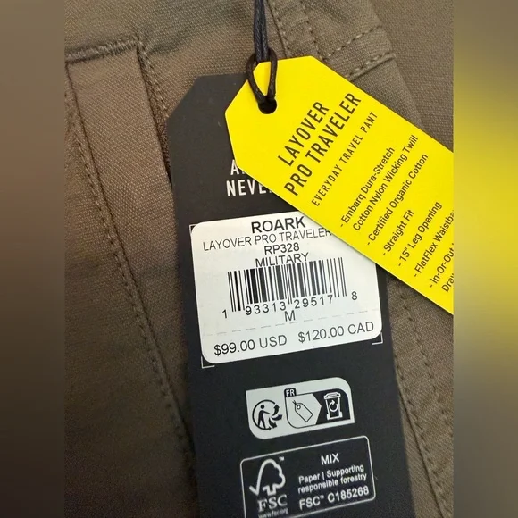 RoarkLayover Pro Traveler Pant - Men's